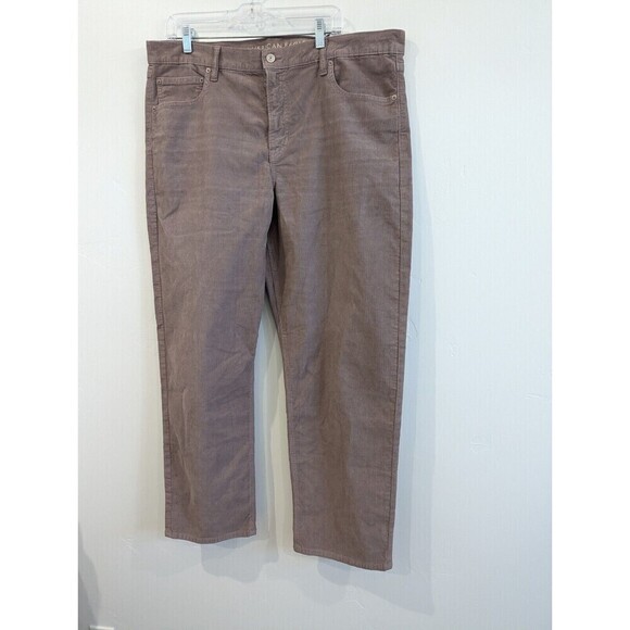 American Eagle 90s Straight Pants Plus Size 18 Mauve Corduroy - Picture 3 of 16